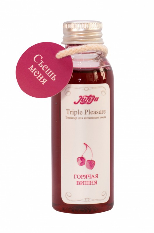 Масло для оральных ласк "Juleju" со вкусом "горячая вишня", 65ml 