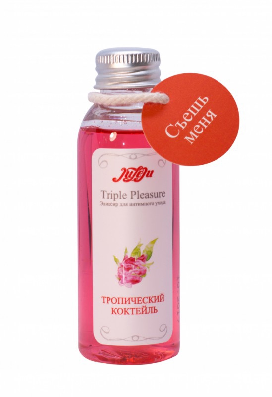 Масло для оральных ласк "Juleju" со вкусом "тропический коктейль", 65ml 